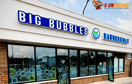 Big Bubbles Laundromat - Cloud Channel Letters