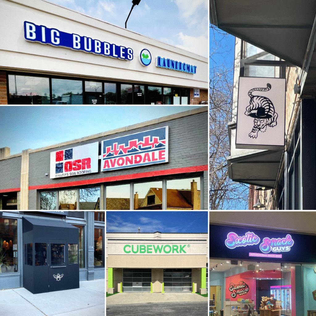 SignFreaks signage solutions logo and branding image.