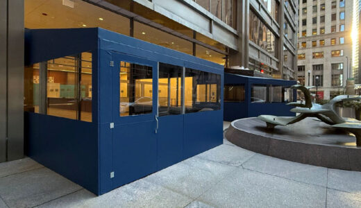 Custom vestibule enclosures installed at Illinois flagship DMV