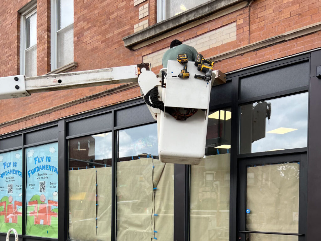 Sign repair services Chicago by SignFreaks.