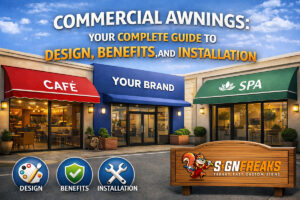 Explore our Commercial Awnings Guide covering design, benefits, materials, and installation to elevate your storefront branding.