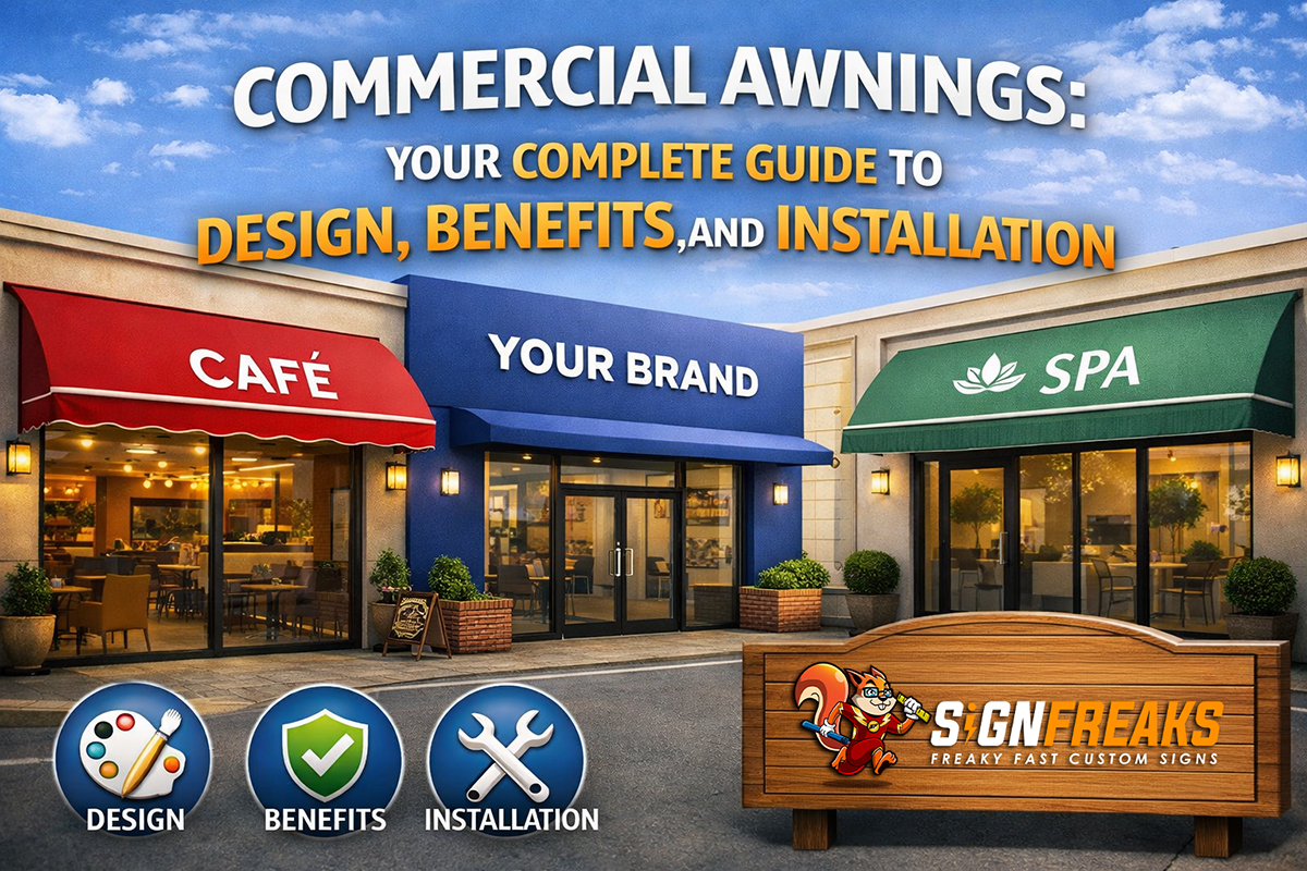 Explore our Commercial Awnings Guide covering design, benefits, materials, and installation to elevate your storefront branding.