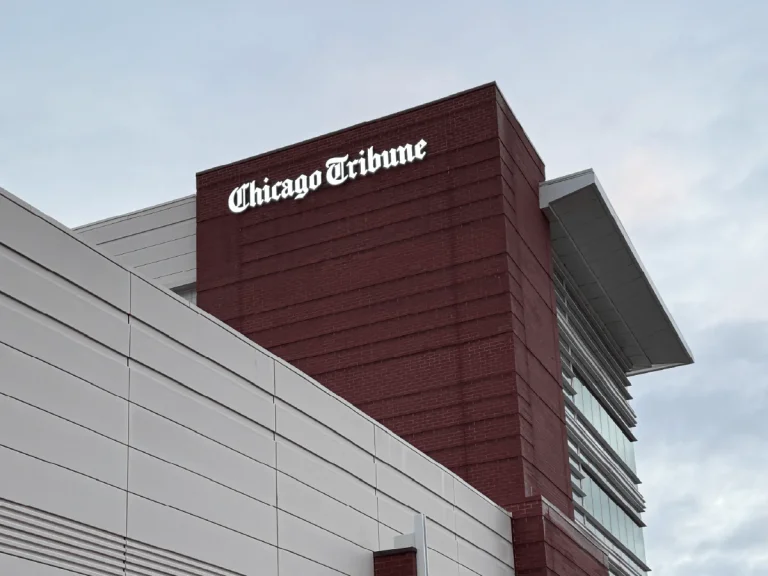 Chicago Tribune Channel Letters Chicago, built and installed by SignFreaks