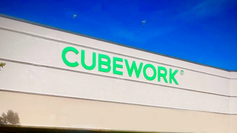 Cubework Acrylic Sign Chicago, built and installed by SignFreaks