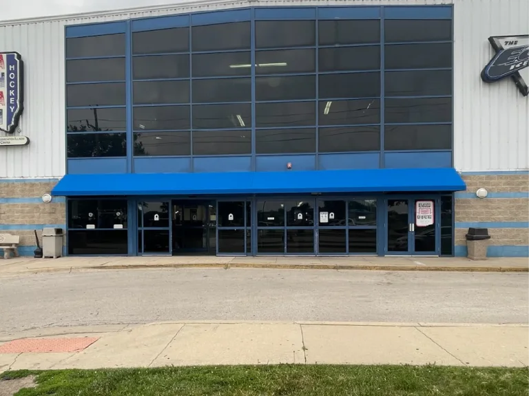 Edge Arena Awning Chicago, built and installed by SignFreaks