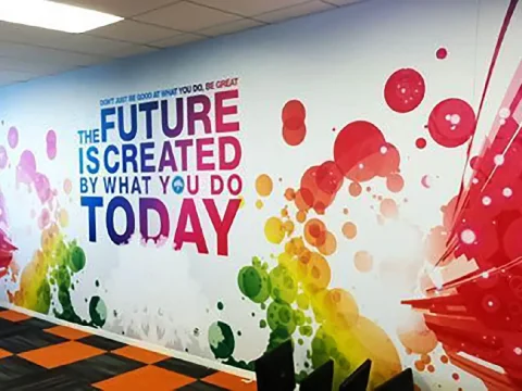 Indoor Wall Wraps Chicago, built and installed by SignFreaks