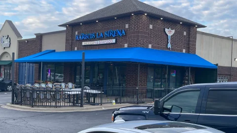Mariscos La Sirena Patio Enclosures in Chicago, built and installed by SignFreaks