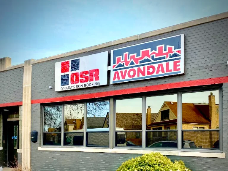 Osr Roofing Cnc Router Signs Chicago, built and installed by SignFreaks