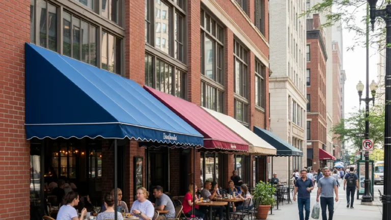 Patio Awnings Chicago, built and installed by SignFreaks