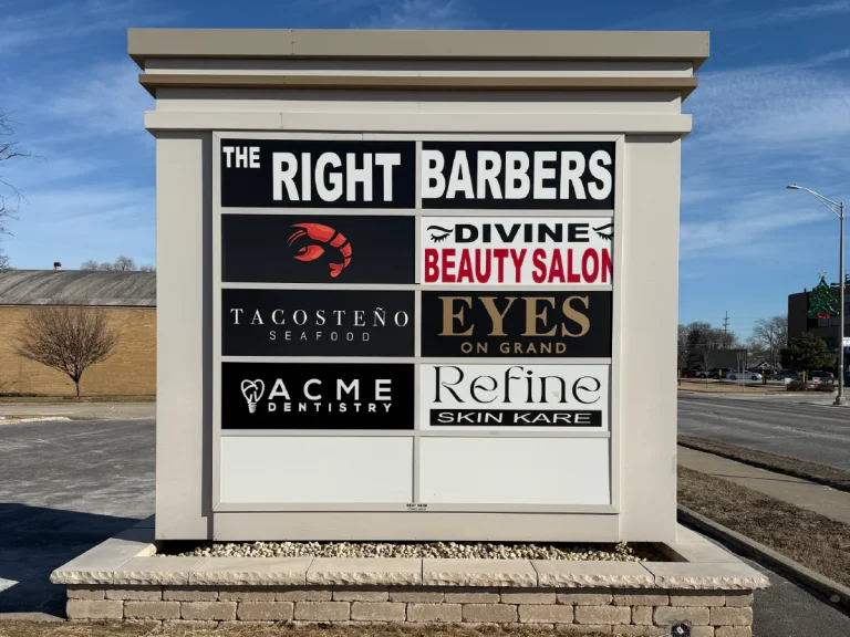 Pylon Monument Signs Chicago, built and installed by SignFreaks
