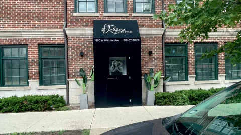 Refine By Tulsi Windscreens in Chicago, built and installed by SignFreaks