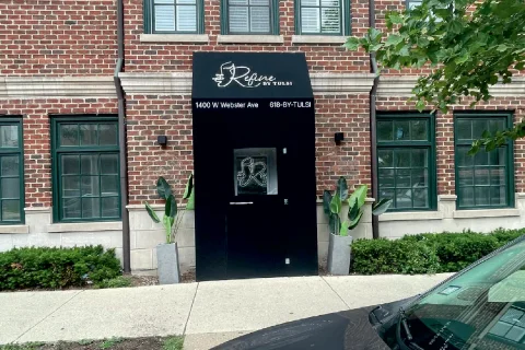 Refine By Tulsi Windscreen Signfreaks in Chicago, built and installed by SignFreaks