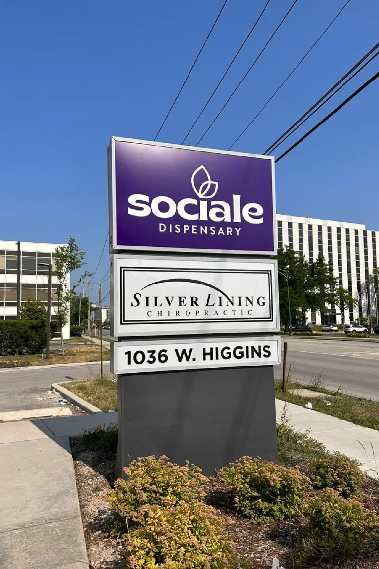 Pylon sign for Sociale Chicago by SignFreaks, increasing brand visibility.