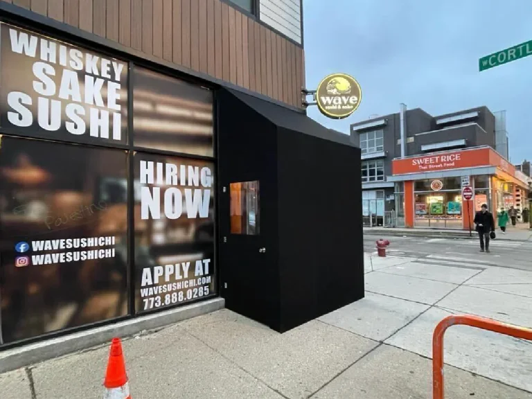 Wavesushi Vestibule Chicago, built and installed by SignFreaks