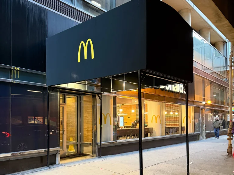McDonald's canopy sign manufactured and installed by SignFreaks